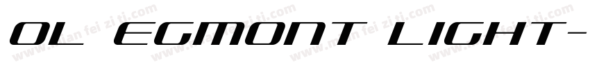 OL Egmont Light字体转换